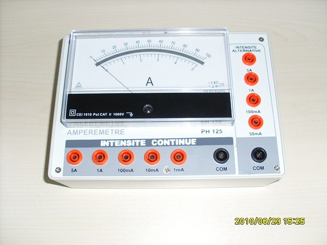 Amperemetre multicalibre